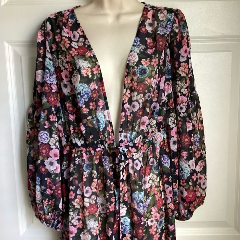 Floral kimono with Long Sleeves